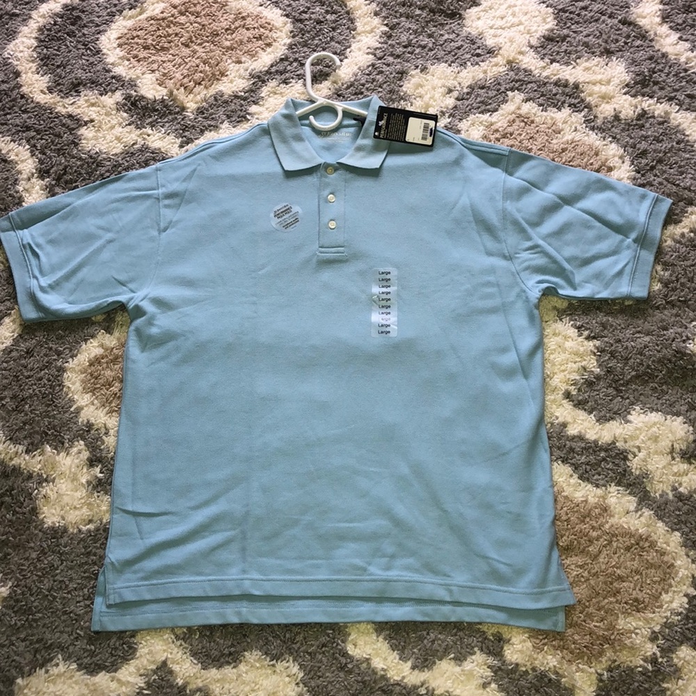 NWT St. John’s Bay blue polo size L